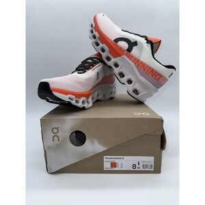 On Running Cloudmonster 2 White Flame Orange Men 8 Running Shoes 3ME10121527